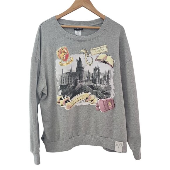 Wizarding World of Harry Potter Junior's Sz XXL Sweatshirt Gryffindor Castle - Picture 1 of 15